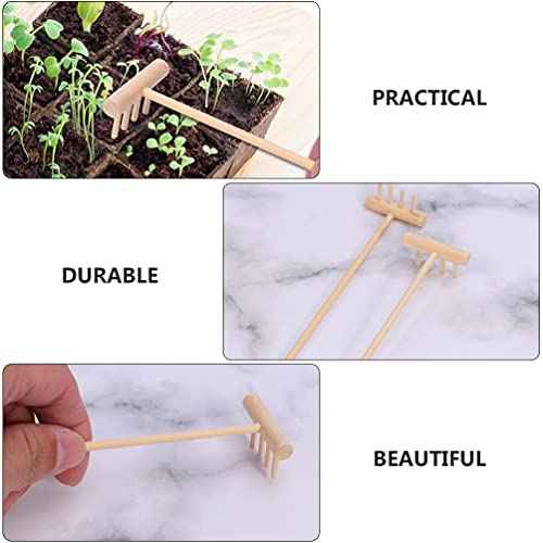 DOITOOL Mini Zen Garden Tool Rake Set, 10pc Sand Rake Tool, Meditation Feng Shui Decor Accessories for DIY Home Office Tabletop Decor