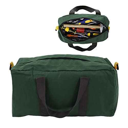 Hand Tool Storage Carry Tote, Heavy Duty Large Capacity Wide Mouth Portable for Carpentry Electrician (20in / 50.8cm)