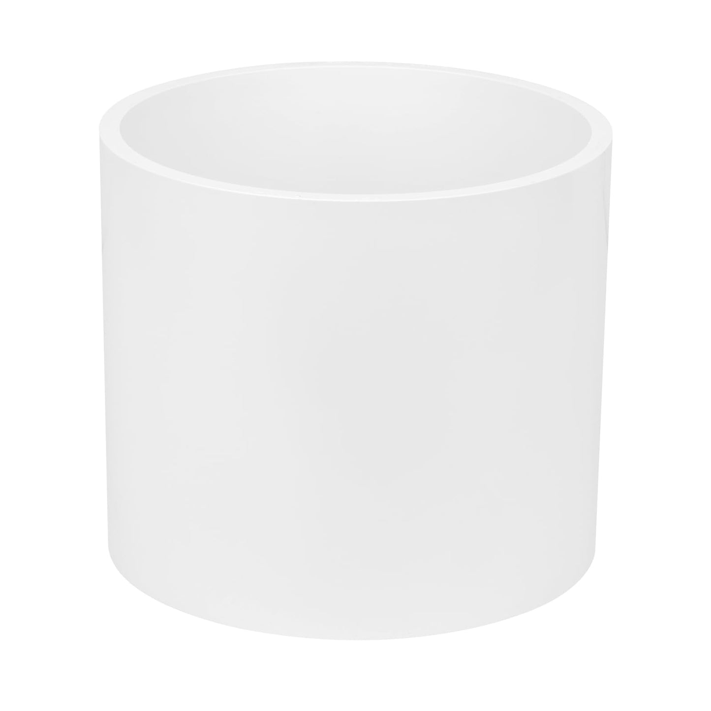 6" PVC Pipe Coupling Adapter Pipe Fittings (Socket x Socket) Contractor Pack Schedule 40 Heavy Duty 6 Inch PVC Slip Socket Connectors for DIY PVC Shelf Garden Support Structure, White