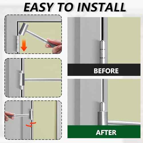 Uenhoy Double Head Door Hinge Adjustment Tool 23-25mm, Hinges Gap Adjusting Wrench, Labor Saving Door Hinge Repair Tool for Fireproof Door Anti-Theft Door Residential