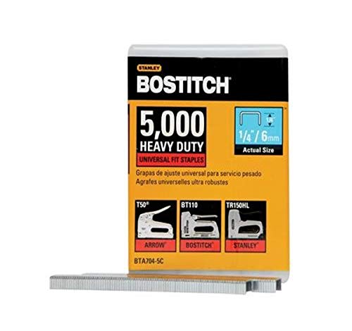Bostitch BTA704-5C 1/4 x 2/5-Inch Heavy Duty Staples, 5,000 Pack