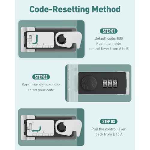 Uniclife Medicine Lock Box with Combination Lock 13 L Large Locking Medication Box Lockable Storage Box for Personal Items Phones Food & Snacks Stackable Fridge Lock Box for Home Office and School
