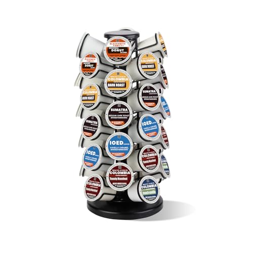 BLACKSMITH FAMILY Carousel K-Cup Holder, 40-Pod Capacity, Black - Standard