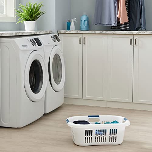 Rubbermaid 2.1 Bushel Hip-Hugger Laundry Basket – Extra Large White