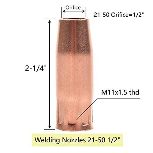 44PCS Mig Welding Gun Accessory Kit .035" for Lincoln Magnum 100L and Tweco Mini/#1 Tips Diffusers Nozzles M3 Torch Gun Consumable Durability