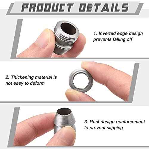 21 Pcs Safety Round Axe Handle Wedges Hammer Splitting Axe Wedge Hand Metal Round Steel for Claw Hammer Sledge, Mauls Handle Kit (0.31/ 0.39/ 0.43/ 0.51/0.63/0.71/ 0.75 Inch)