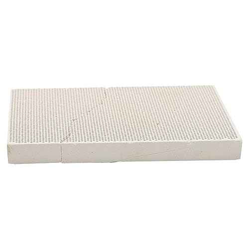 Honeycomb Ceramic Soldering Board, Quartz, 13.7*9.7*1.3cm, Jewelry Soldering, 1pc, 108g, LCD/LED Display, Soldering Station, Model S