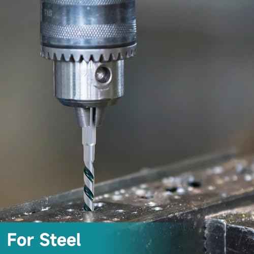 Concrete Drill Bit Set, Carbide Brick Drill Bit, Cement Drill Bit Set for Impact Driver, Tools for Brick Concrete Stone Metal Wood Plastic