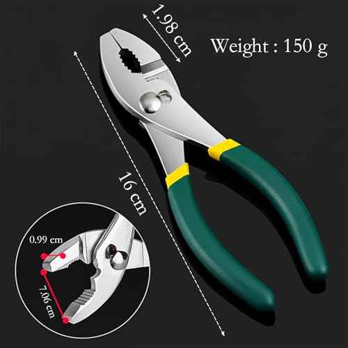 6" Slip-Joint Pliers,Rust-Proof,2 Mode Switch,Anti-Slip Handle.