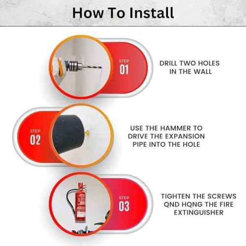 Fork Fire Extinguisher Mount, Wall Hook, Red, (2 Brackets)