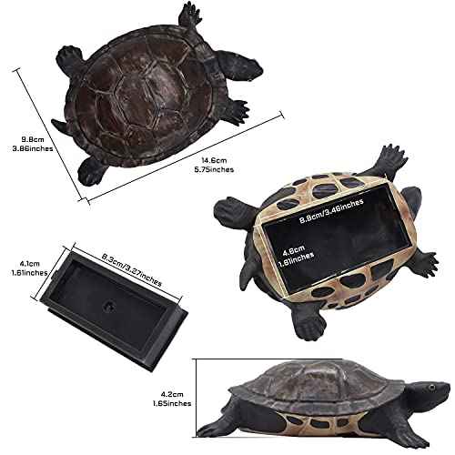 Spare Key Hider Turtle Shape Garden Decoration Safe Holder for Outdoor Yard Large Size Design (3.8¡¿5.7¡¿1.6 inchs)