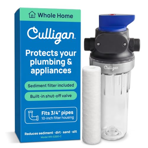 Culligan 3/4 Inch Clear Whole House Sediment Water Filter System with P5 Cartridge
