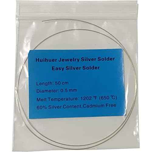 3Packs (50cmx3) 60% Silver Content Silver Solder Soldering Wire Easy Temperature Professional for Jewelry Welding Making Tool