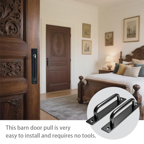 5.8 Inch Barn Door Handle Set - Premium Aluminum Alloy Gate Handles (2PCS)