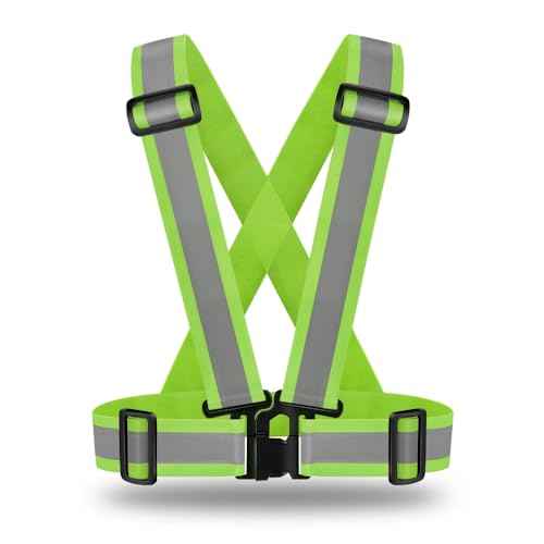 2.0 IN High Visibility Reflective Safety Strap for Construction, Running, Cycling