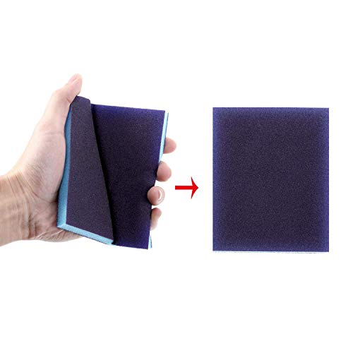 eBoot Sanding Sponge Grit Sanding Blocks, Washable and Reusable Sand Sponge Kit, 12 Pieces (Fine Grade)