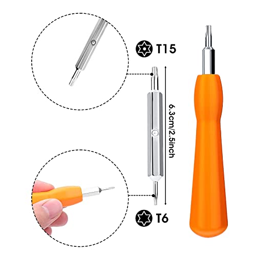 Ring Doorbell Screwdriver Replacement & Charger Charging Cable Cord, Fit Video Doorbell, Video Doorbell 2 3 and Pro & Elite Ring Doorbell Security Screw (Orange)