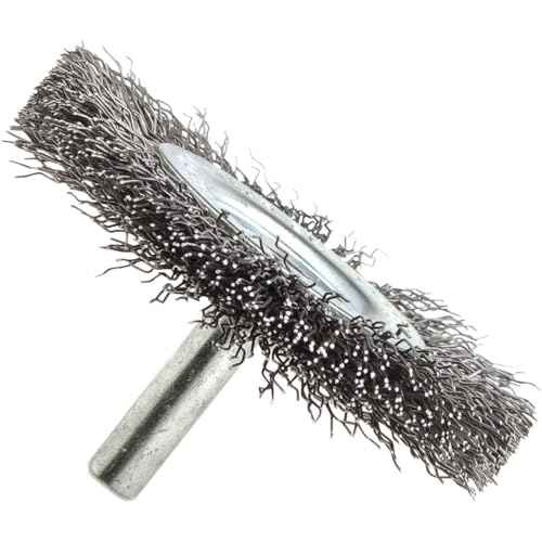 Forney 60017 Wheel Brush, Fine Crimped Wire with 1/4-Inch Shank, 3-Inch