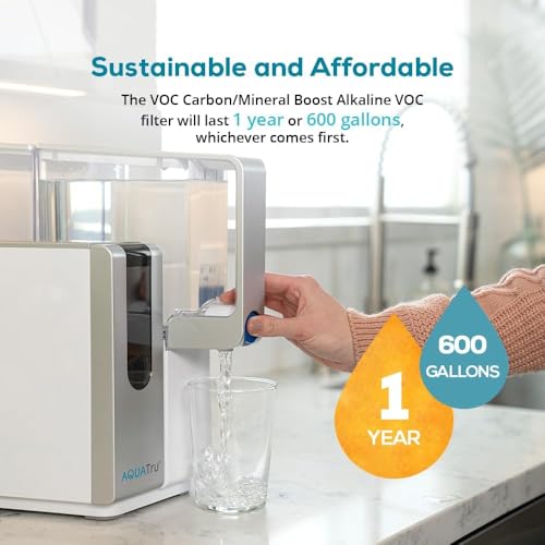 AquaTru Classic Pre/Carbon Filter Replacement for Smart & Under Sink Models – Yellow Variant