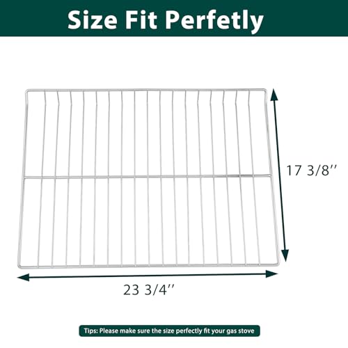 Anniparts 2-Pack GE WB48T10095 Oven Rack 304 Stainless Steel, 23.75 x 17.38 in - Upgraded Fits GE Hotpoint XL44