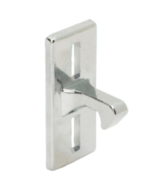 Miller Patio Sliding Glass & Screen Door Keeper | 1-1/8" Hole Center Spacing | Replacement Part for Fixing and Repairing Sliding Door Latch (Chrome)