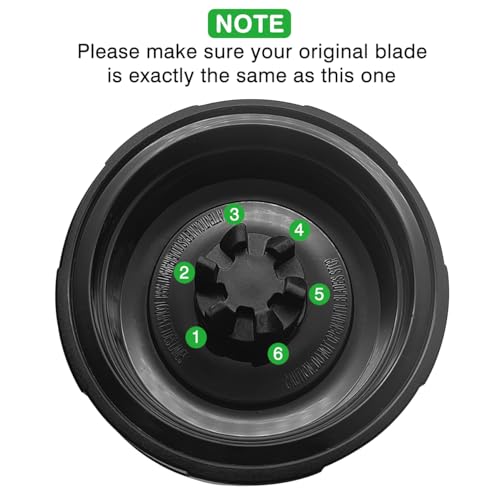 Kaluly 6-Fins Ninja Blender Blade Replacement 3.35in 1 Pack for BL660/BL770/BL663 (Small 3.35