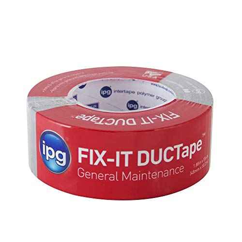 IPG Fix-It DUCTape, General Maintenance Duct Tape, 1.88" x 55 yd, Silver (Single Roll)