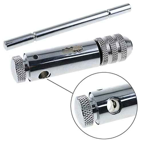 T-Handle Tap Wrench E-outstanding M3-M8 Adjustable Silver T-Handle Ratchet Drill America - DWTD338R 1/16-1/4" Ratcheting DWT Series