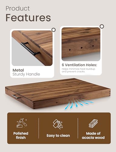 Tidita Walnut 30x22 inch Stove Top Cover & Noodle Board for Electric Stovetops
