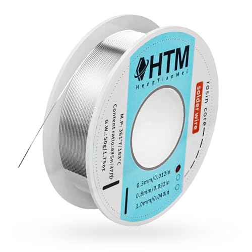 HengTianMei 63/37 Rosin Core Tin Lead Solder Wire For Electrical Soldering(0.3mm/50g)