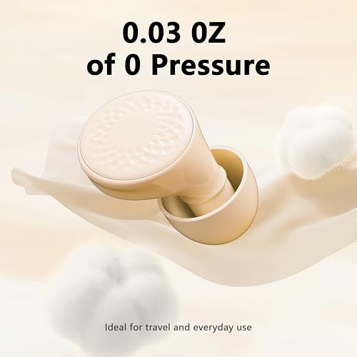 Ear Plugs for Sleeping Noise Cancelling, 45dB for Noise Reduction, Noise-Reducing Earplugs for Sleeping, Concerts, Shooting, Silicone Hearing Protection Earbuds with 8 Eartips (Beige, One Size)