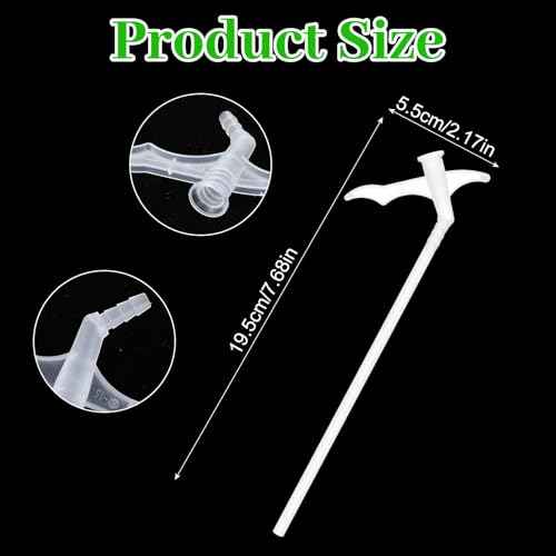 20PCS Spray Foam Nozzle, Plastic Spray Foam Replacement Tubes for Gap Filling Insulating DIY Spraying and Industrial Adhesives(Clear)