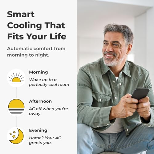 Sensibo Sky White Smart WiFi Air Conditioner Controller - Energy Saving, Easy DIY Installation, Voice Compatible