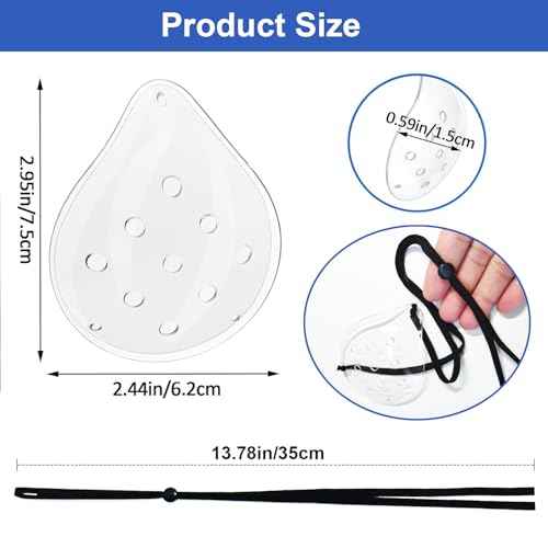 AMZVIO 2pcs Clear Eye Shield After Cataract Surgery,Breathable Hard Eye Patch Shield for Sleeping With Extended Elastic Strap,Longer & Wider,Plastic Eye Cover Protective Guard for Adults Kids(Black)
