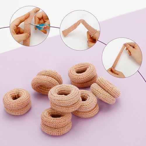 20PCS Elastic Finger Bandages, Reusable Thumb Protectors for Wounds, Fingertip Covers for Gardening, Cooking, Crafting - Skin Color