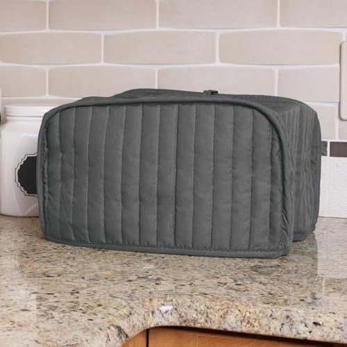 Ritz Quilted 4-Slice Toaster Cover, Dust Protection, Black
