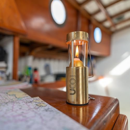 Original Candle Lantern, Brass, 6.5 Inches