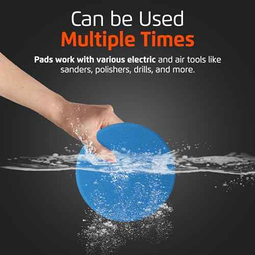 Venzo 3 Inch Buffing Polishing Pads, 5 Pcs 3.5" inch Front Side for 78mm Backing Plate, Buffing Polishing Kit, Cutting, Waxing Pads for Car Buffer & Polisher