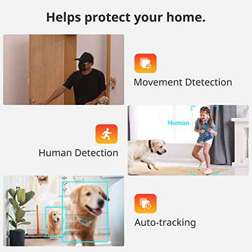 SwitchBot Baby Monitor with Camera, Audio Two-Way Talk, Pan/Tilt Cam 2K for Home Security, Indoor Camera WiFi 2.4G Works with Alexa, Night Vision, Privacy Mode
