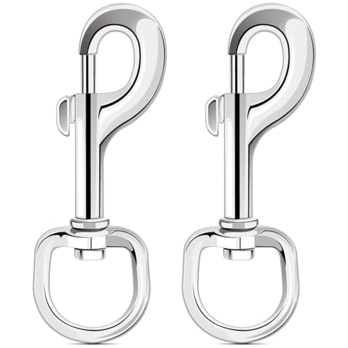 ERKOON 2 Pack Heavy Duty Zinc Alloy Swivel Eye Bolt Snap Hooks 4.23 Inch 220Lbs Load
