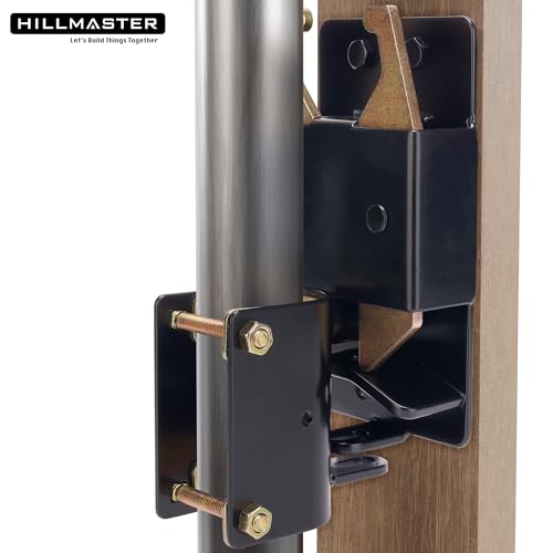 HILLMASTER 1 Pack Heavy Duty 2-Way Farm Gate Latch for Metal Gates & Livestock