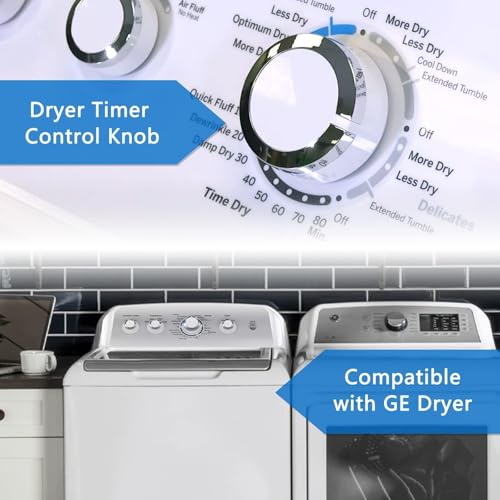 HPUY WE01X24552 GE Dryer Timer Knob Replacement for GTD33/GTD42/GTD45 Series 1pc