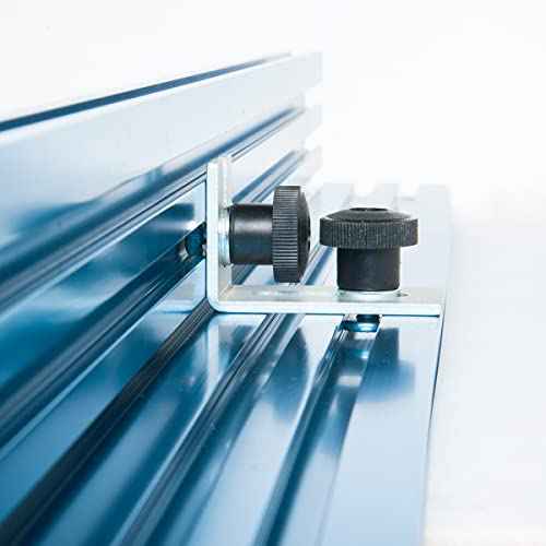 POWERTEC 5 Pack 5/16"-18 Round Knobs, Threaded Clamping Knobs for T Track & Table Saw Accessories, Featherboard, Woodworking Jigs on Miter Saw, Router Table, Drill Press (QNB3005)