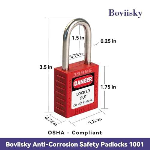 Lockout Tagout Locks- 2 Red Loto Locks,Lockout Tagout Keyed Different,2 Keys Per Lock,OSHA Compliant Lock Out Tag Out Safety Padlocks