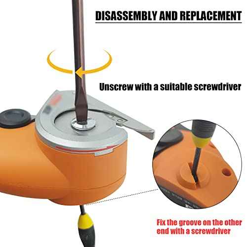 Replacement Rotary Blades Compatible with Worx WX2300 Zipsnip RC2600K,RC2601, RC2602, WX080L, WX082L Model Cutter Blade,New Life for The Dull 1-1/2" WA2300 4V ZipSnip Cordless Scissors,2 Pcs