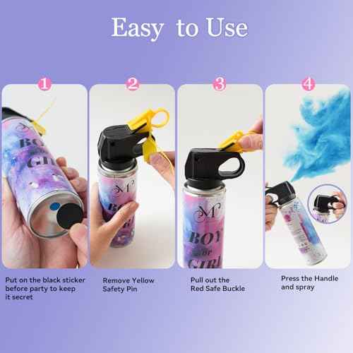 Gender Reveal Fire Extinguisher ? 100% Biodegradable Baby Boy Reveal Party Decorations, Ideal for Exciting Gender Reveal Blue Smoke(1 PCS)