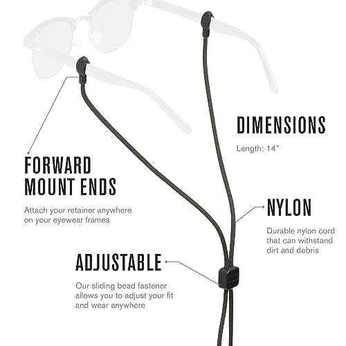 Chums Slip Fit Rope Glasses Retainer - Unisex Adjustable Eyewear Holder Sunglasses Strap