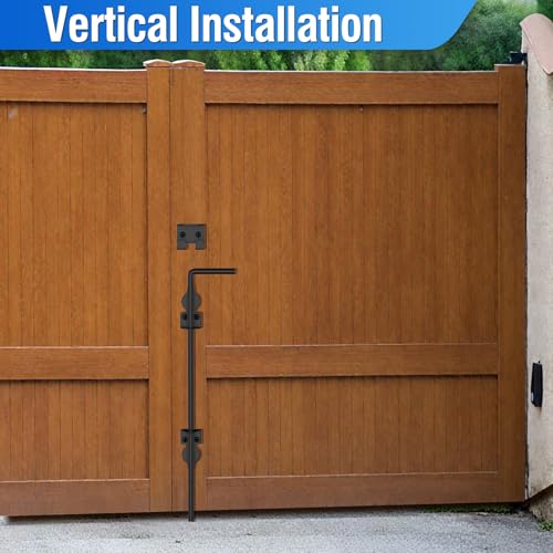 AHYYN 18" Heavy-Duty Cane Bolts for Gates, 2 Pack – Secure Fence & Door Latches