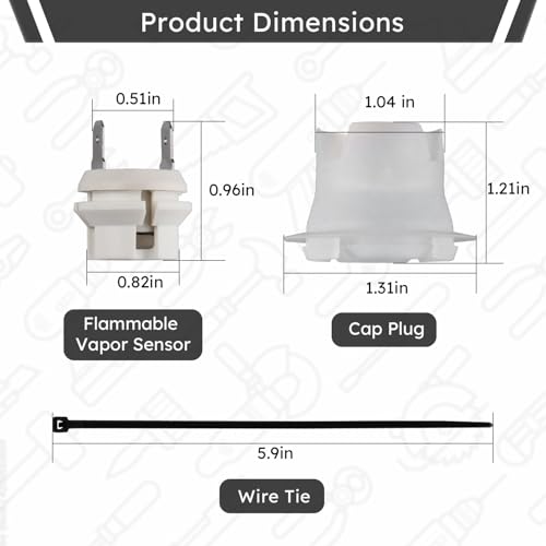 Water Heater Flammable Vapor Sensor Kit for Rheem, Ruud, Richmond