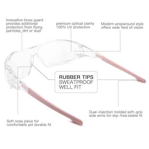 Alsenor Anti Fog Goggles Wrap-Around Shooting Safety Glasses Blue Light Blocking Protective Eyewear ANSI Z87 Cycling Glasses